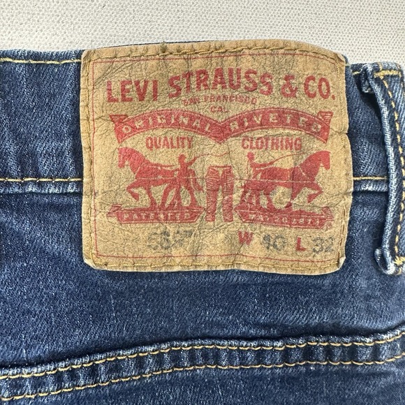 Levi's 569 Jeans Loose Straight Blue Denim Jeans Mens 40x32 - Picture 7 of 8